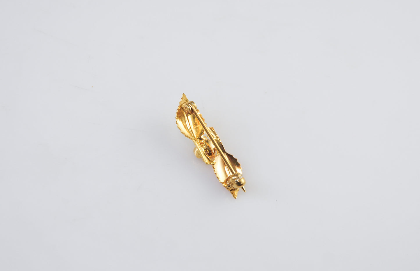 Small 10K Gold Tri Color Rose Pin