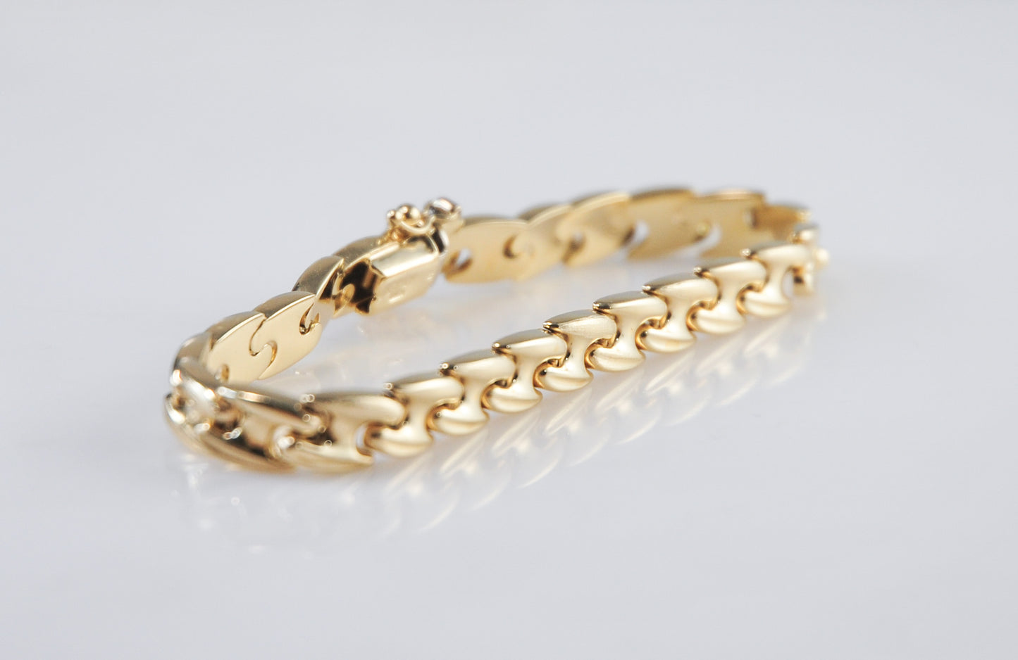 Italy 14K Gold Fancy Link Bracelet