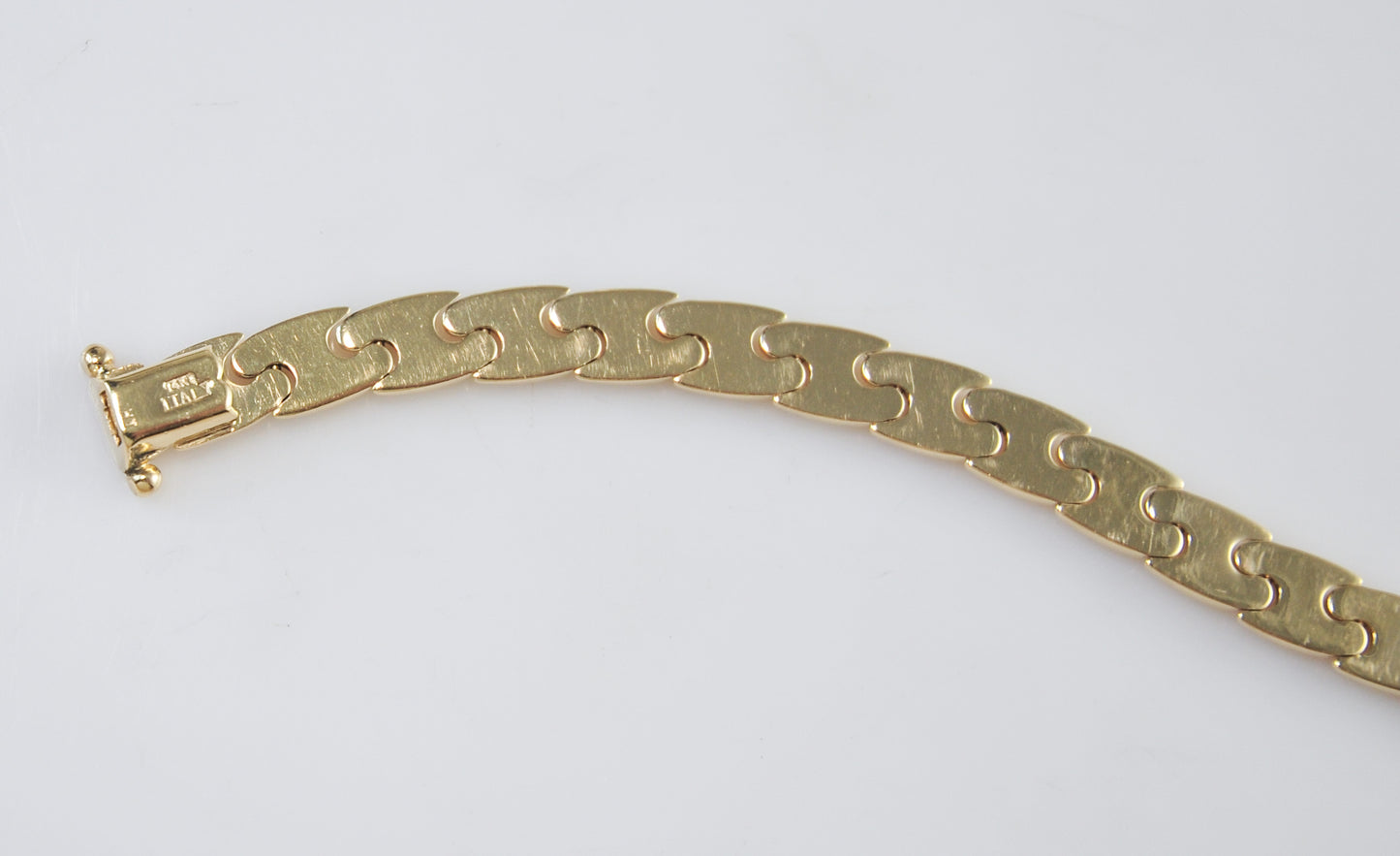 Italy 14K Gold Fancy Link Bracelet