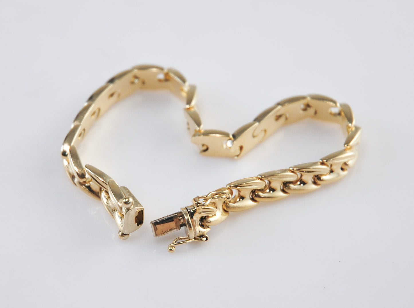 Italy 14K Gold Fancy Link Bracelet