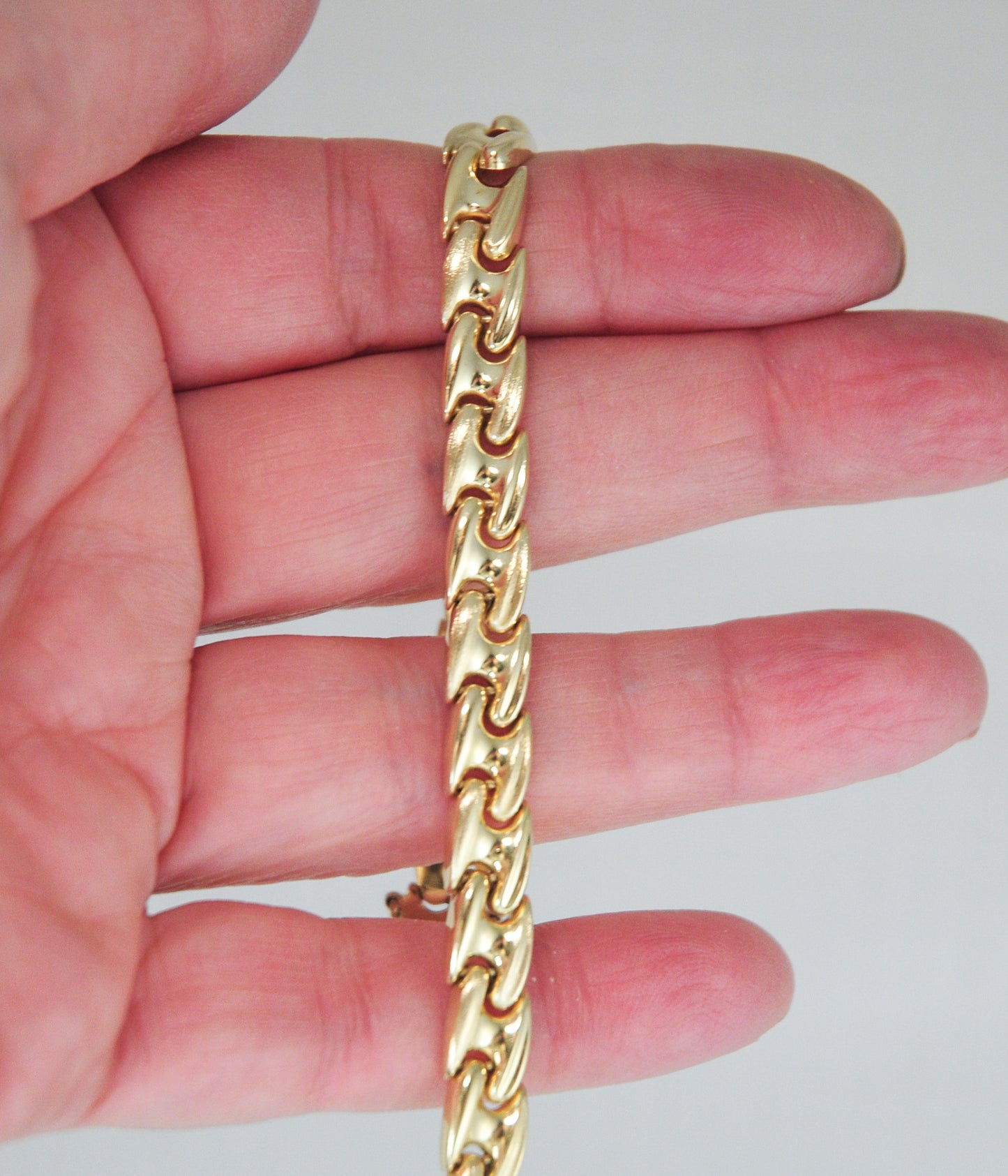 Italy 14K Gold Fancy Link Bracelet