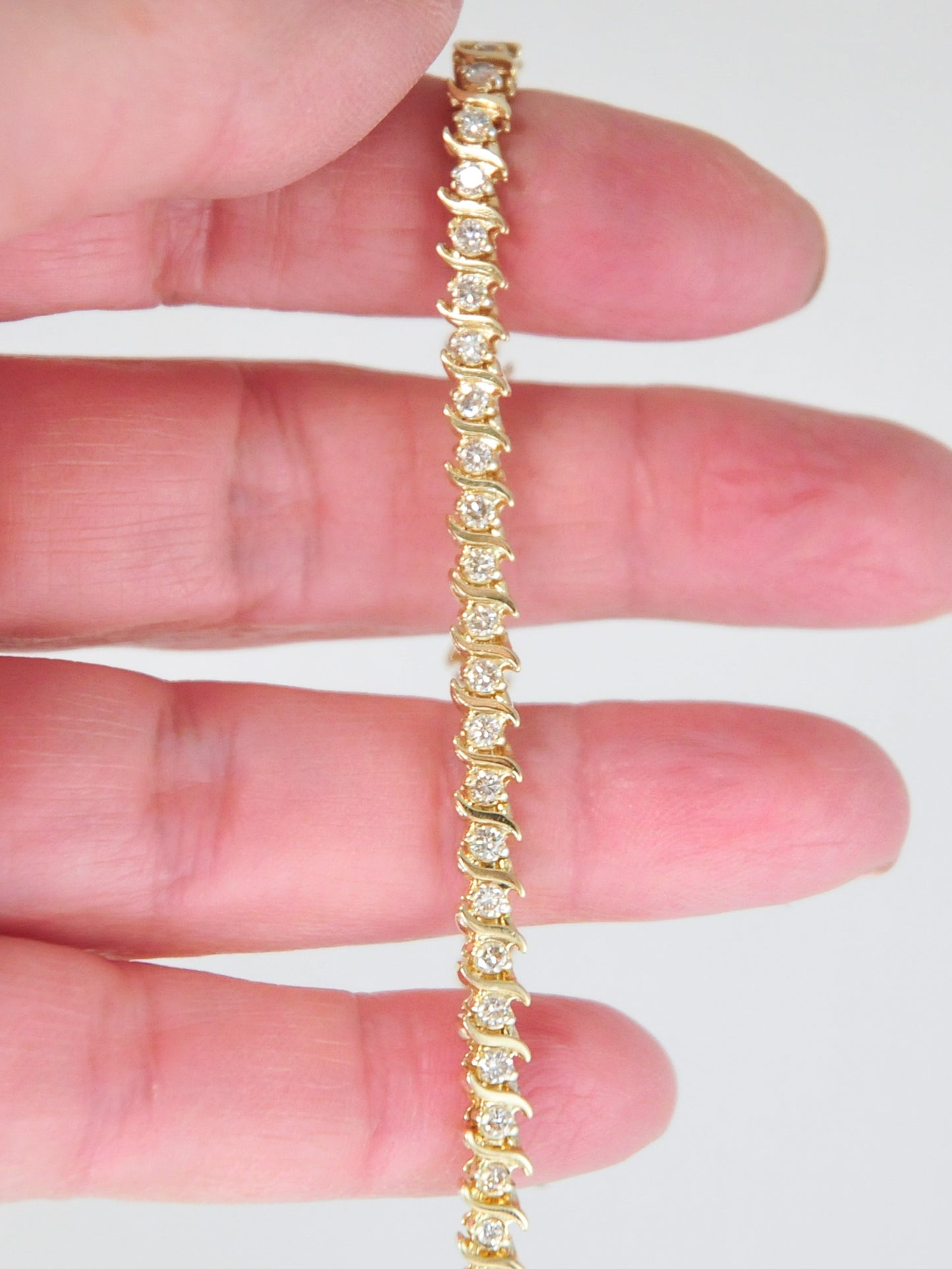 14K Gold 2ct tw Diamond Tennis Bracelet