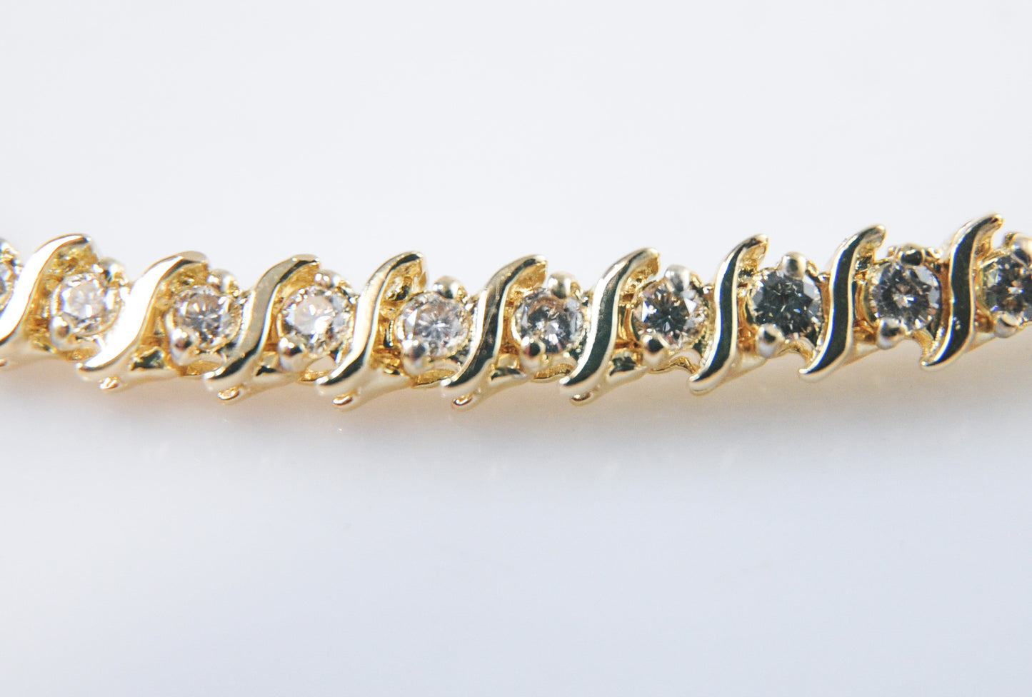 14K Gold 2ct tw Diamond Tennis Bracelet