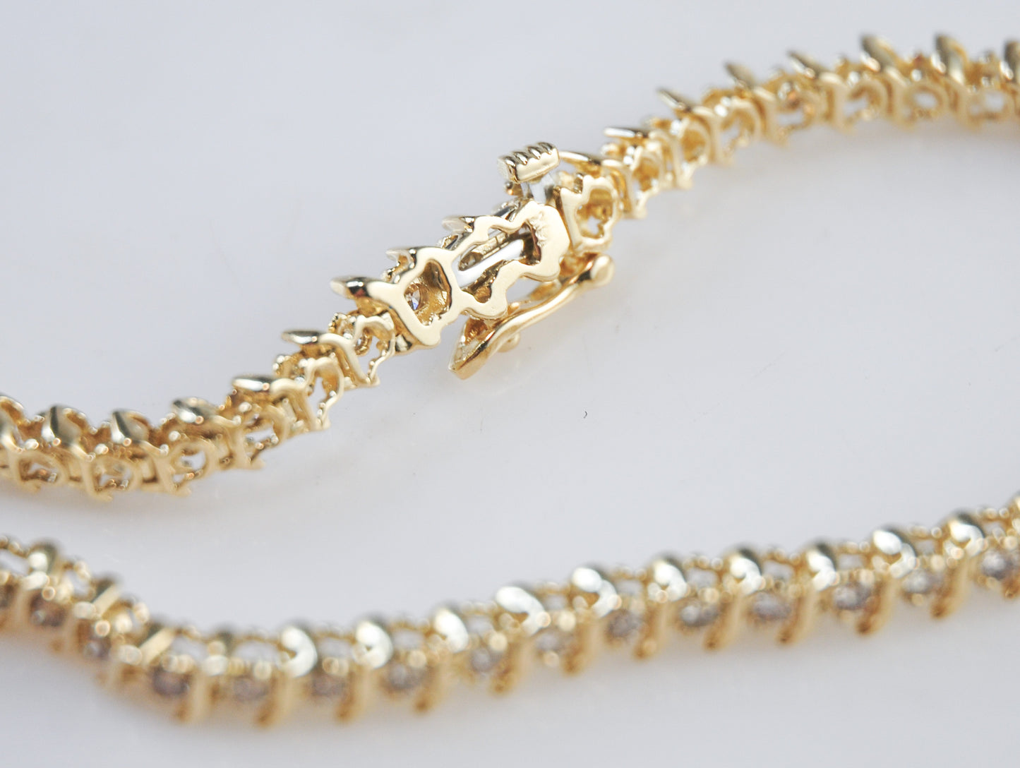 14K Gold 2ct tw Diamond Tennis Bracelet