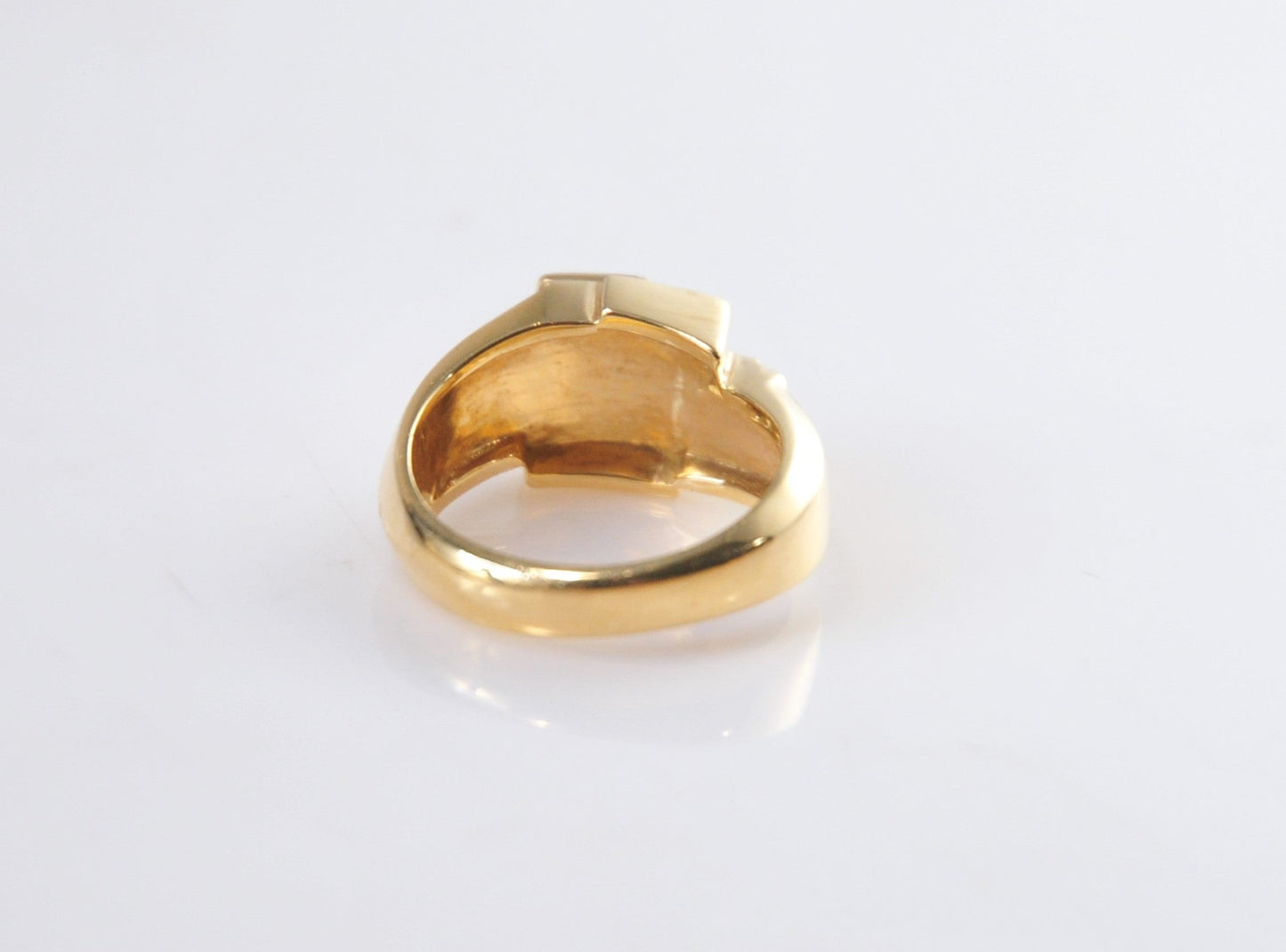 Heavy Designer Solid 14K Gold Aces Ring