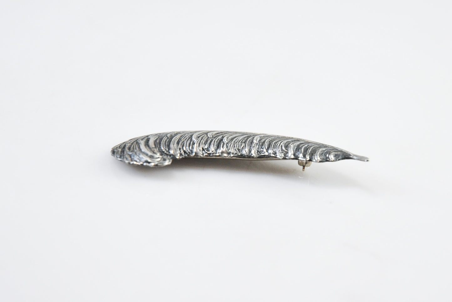 Vintage Beau Sterling Feather Brooch