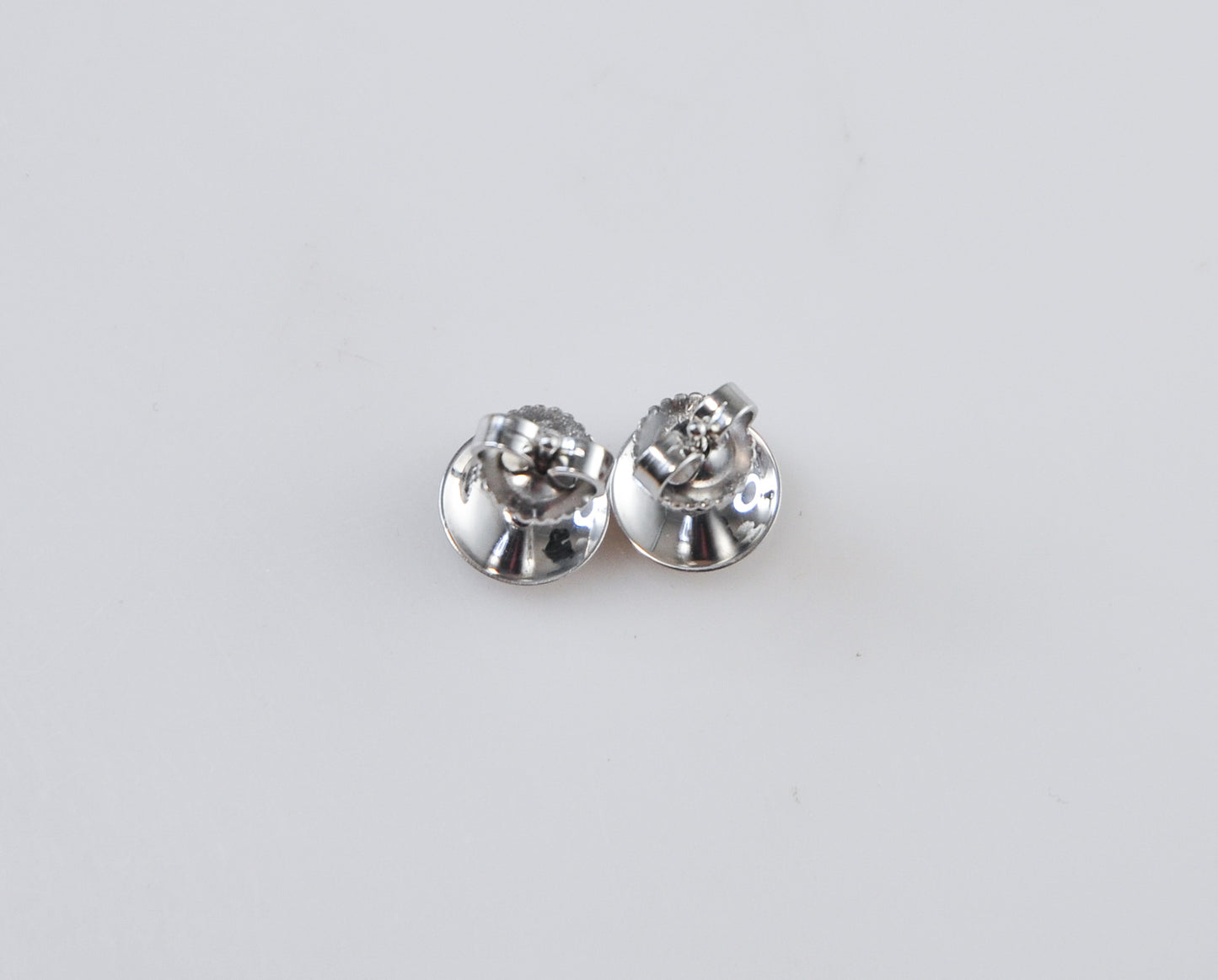 Small 14K White Gold Stud Earrings