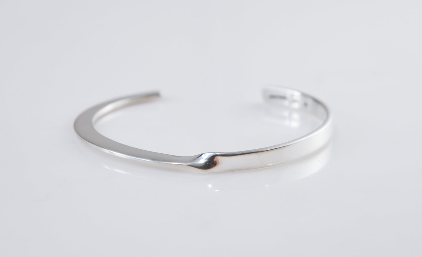 Designer Modernist Sterling Silver Cuff Bracelet