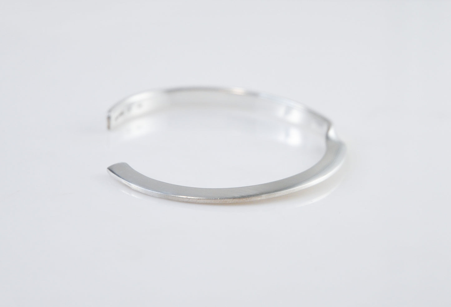 Designer Modernist Sterling Silver Cuff Bracelet