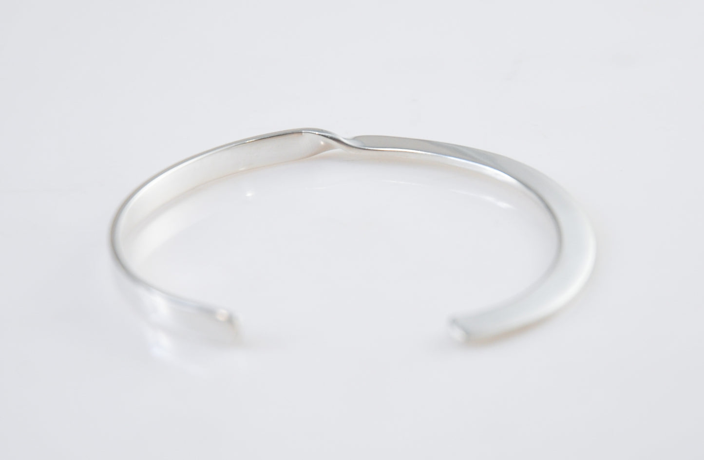 Designer Modernist Sterling Silver Cuff Bracelet