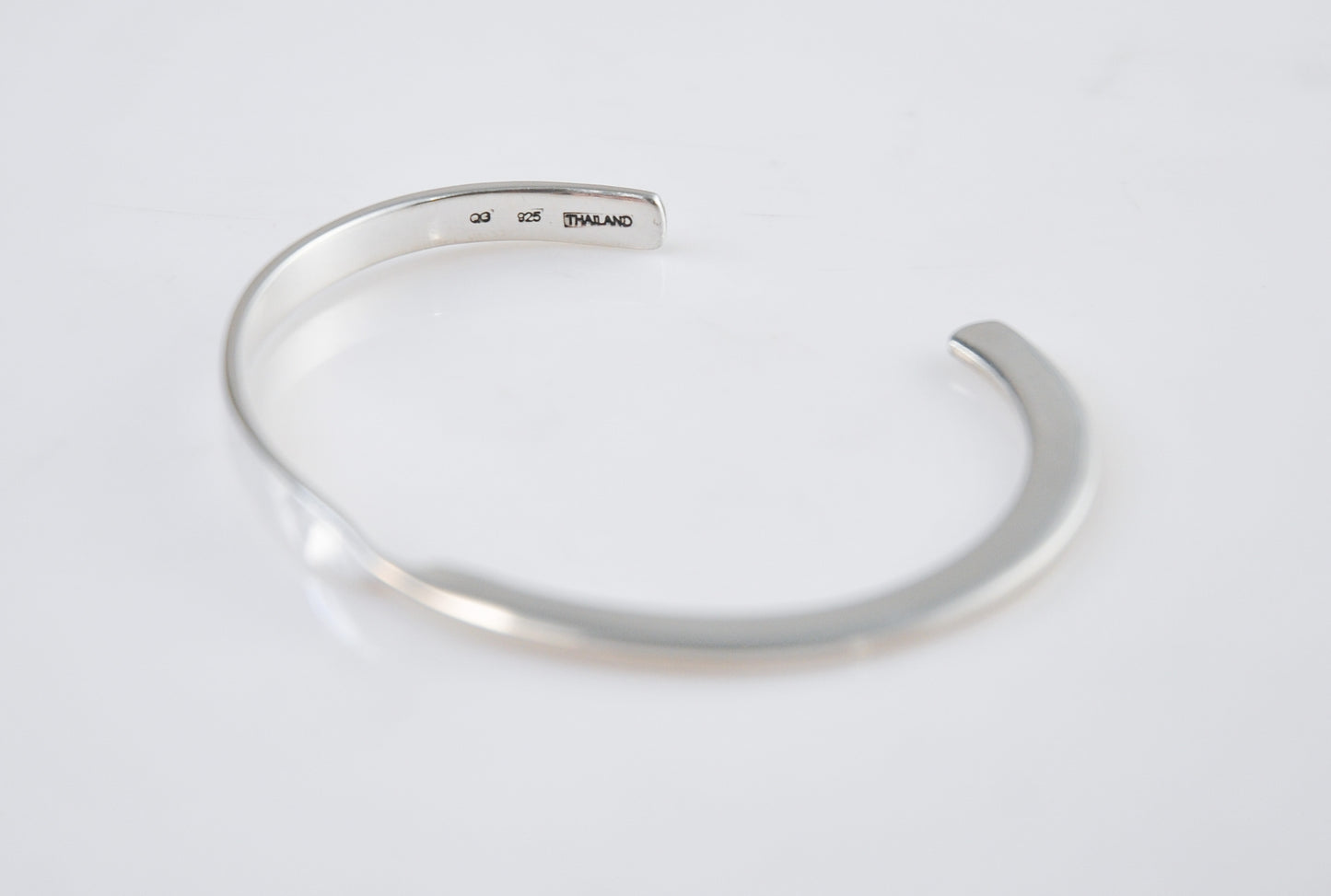 Designer Modernist Sterling Silver Cuff Bracelet