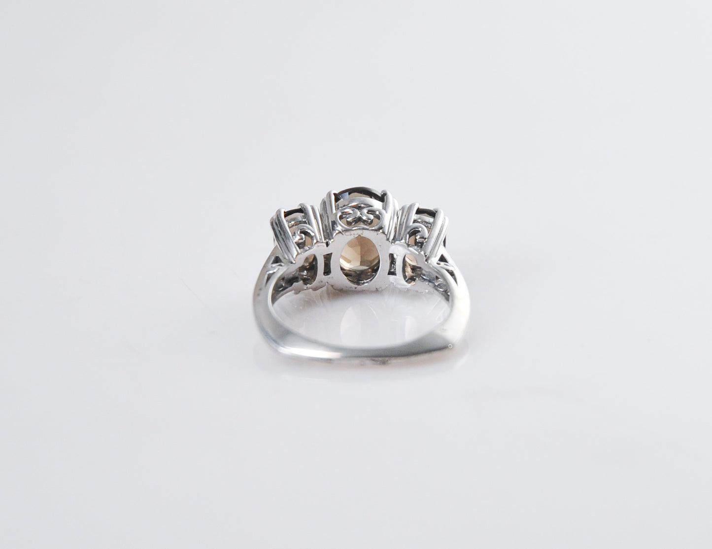 Designer Sterling Silver Smoky Quartz Ring