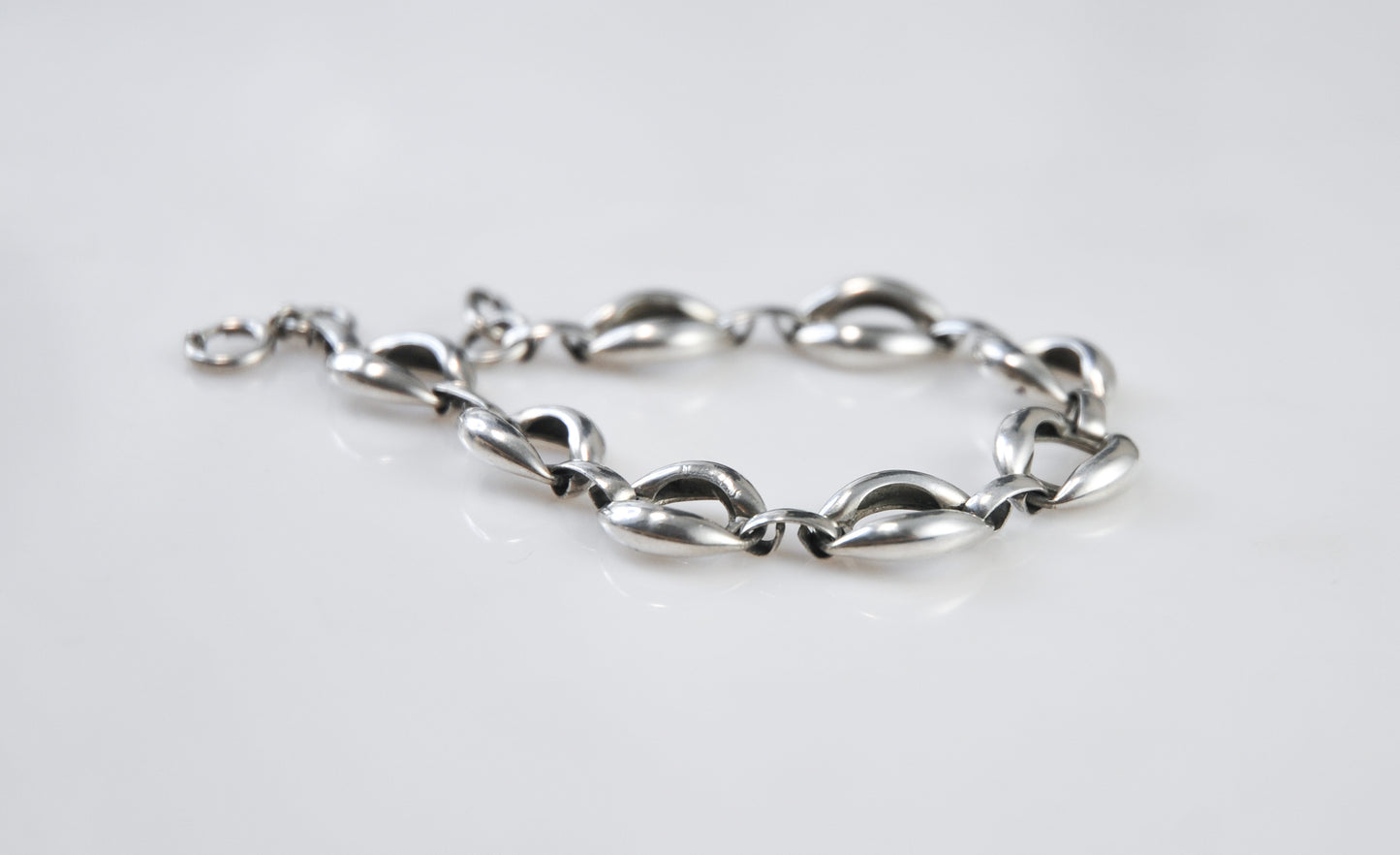 Vintage Sterling Silver Fancy Link Bracelet