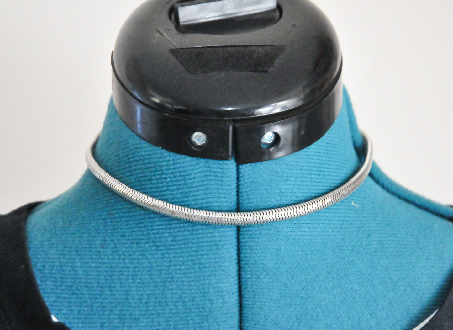 Vintage Forstner Sterling Silver 5mm Omega Snake Chain Choker Necklace