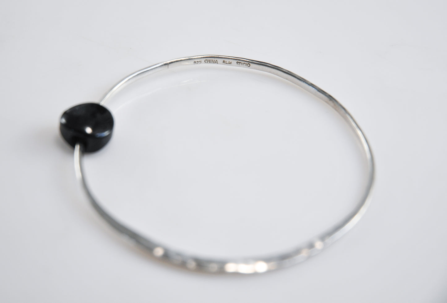 Robert Lee Morris Sterling Silver Hammered Bangle Bracelet