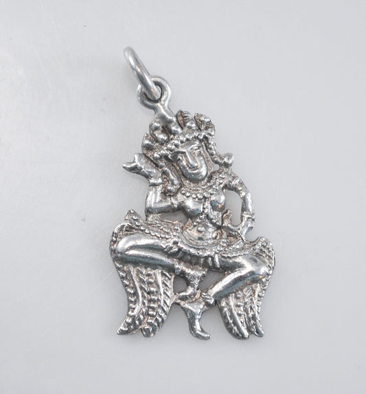 925 Sterling Silver Tribal Dancer Pendant