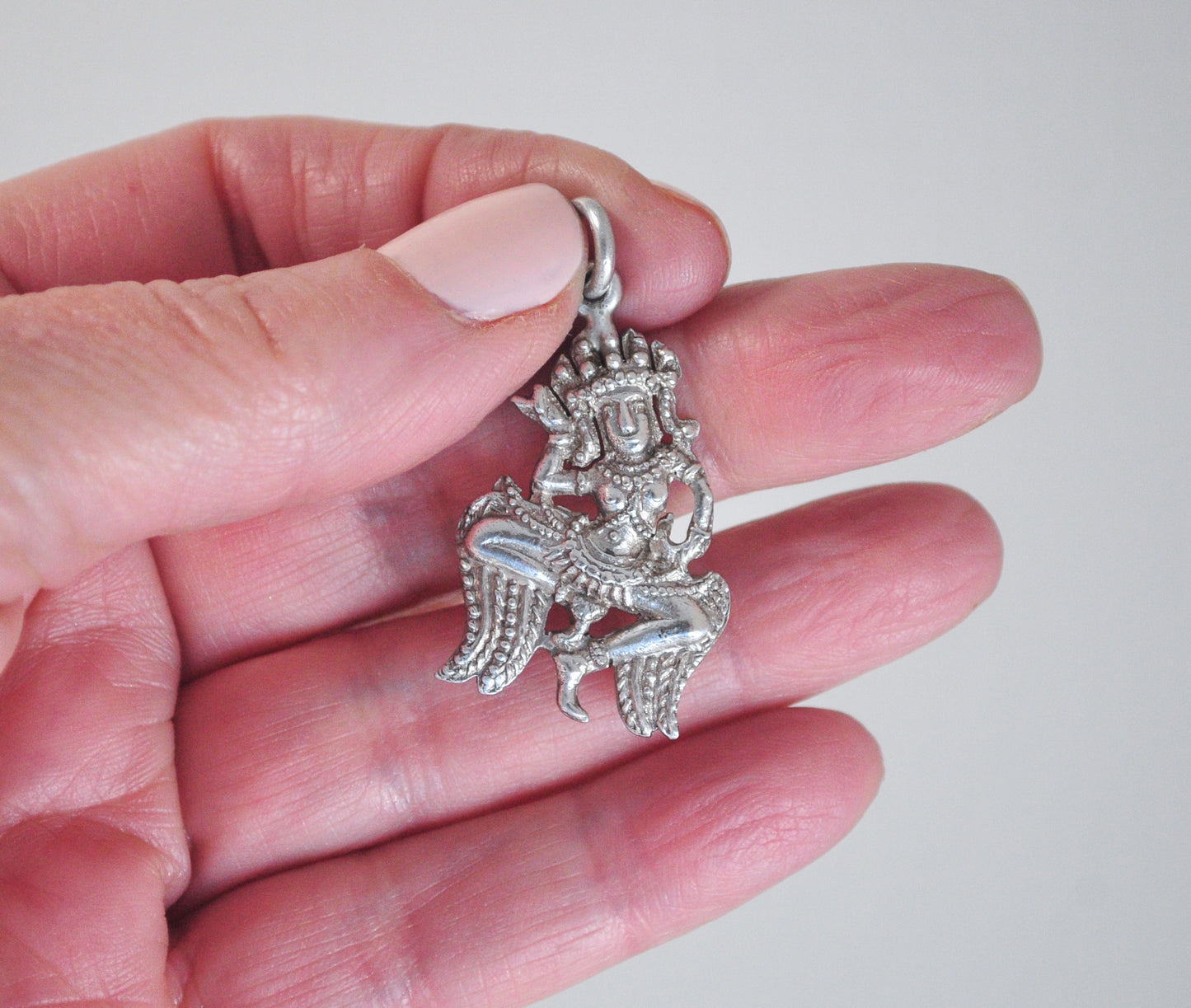 925 Sterling Silver Tribal Dancer Pendant