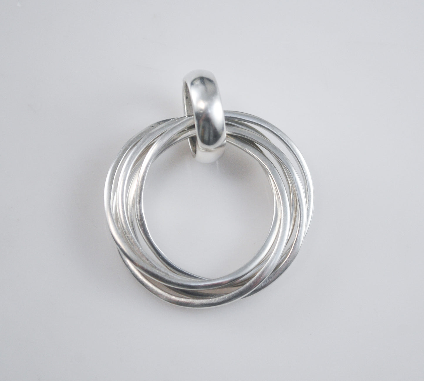 Silpada Sterling Silver 5 Ring Pendant