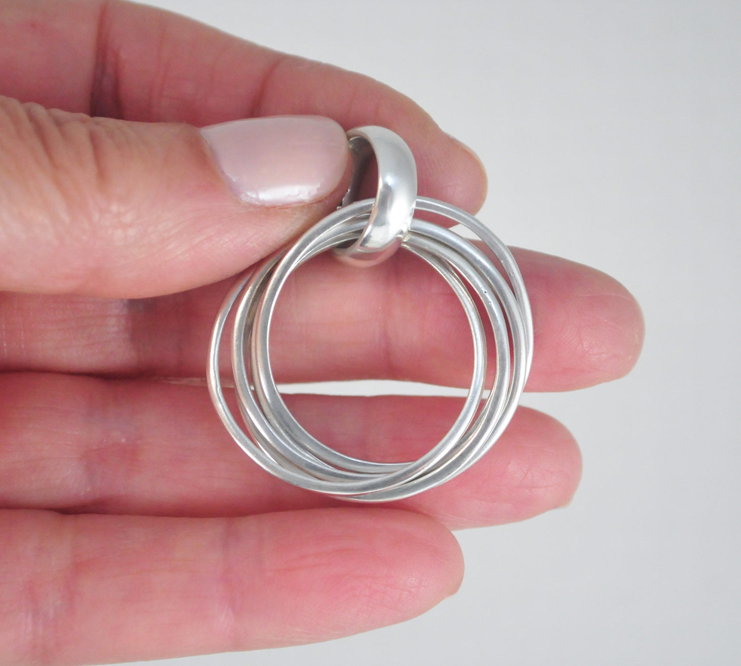 Silpada Sterling Silver 5 Ring Pendant