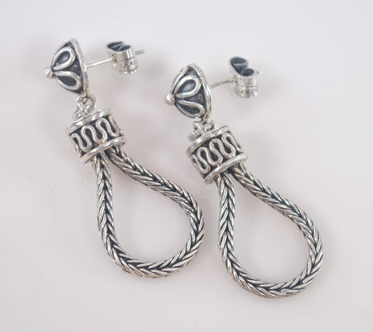 Handmade Ilaria Peru Sterling Silver Earrings