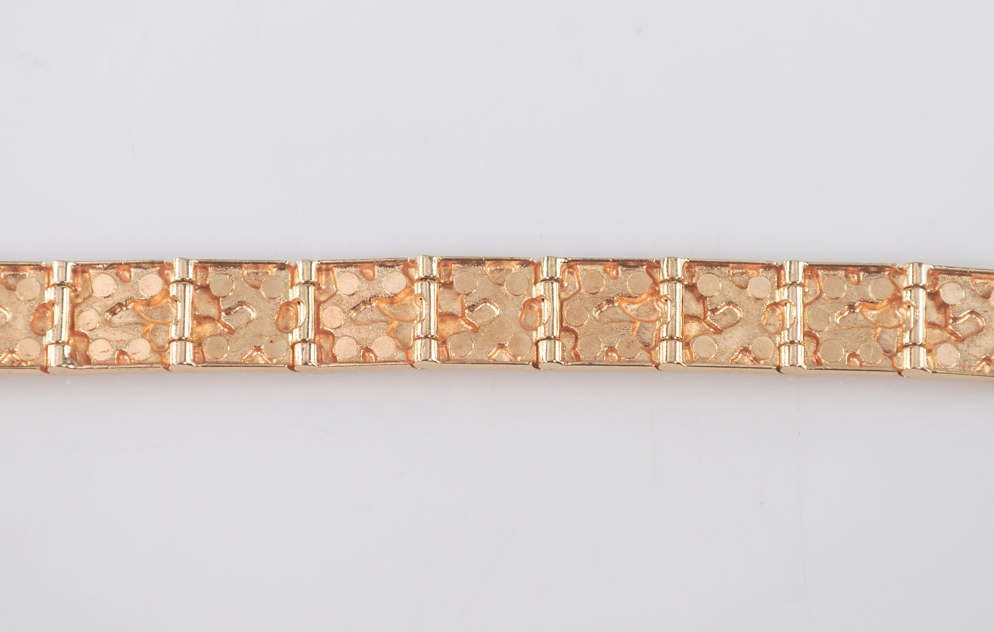 14K Gold Nugget Bracelet