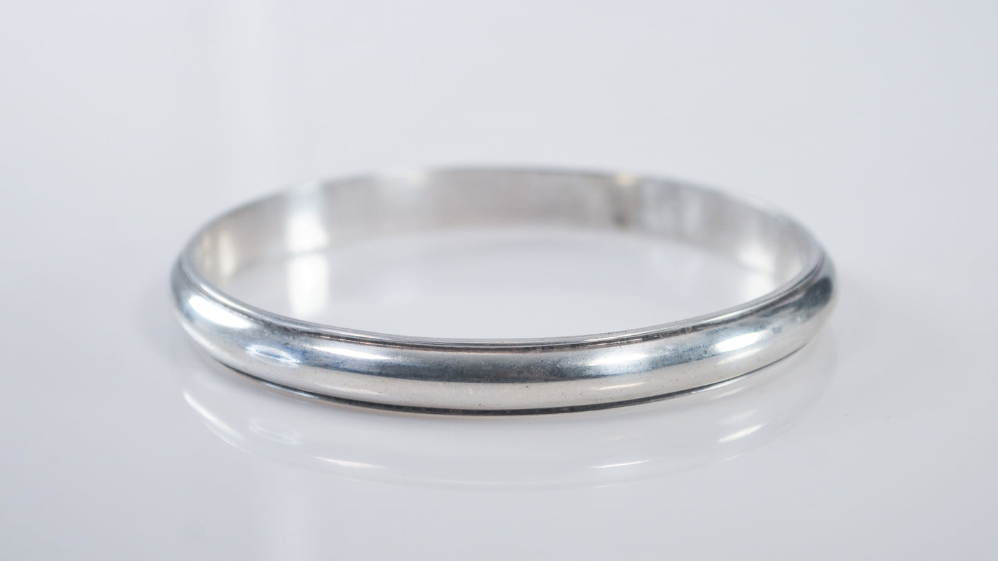 Heavy James Craig Colonial Williamsburg Handwrought Sterling Silver Bangle Bracelet