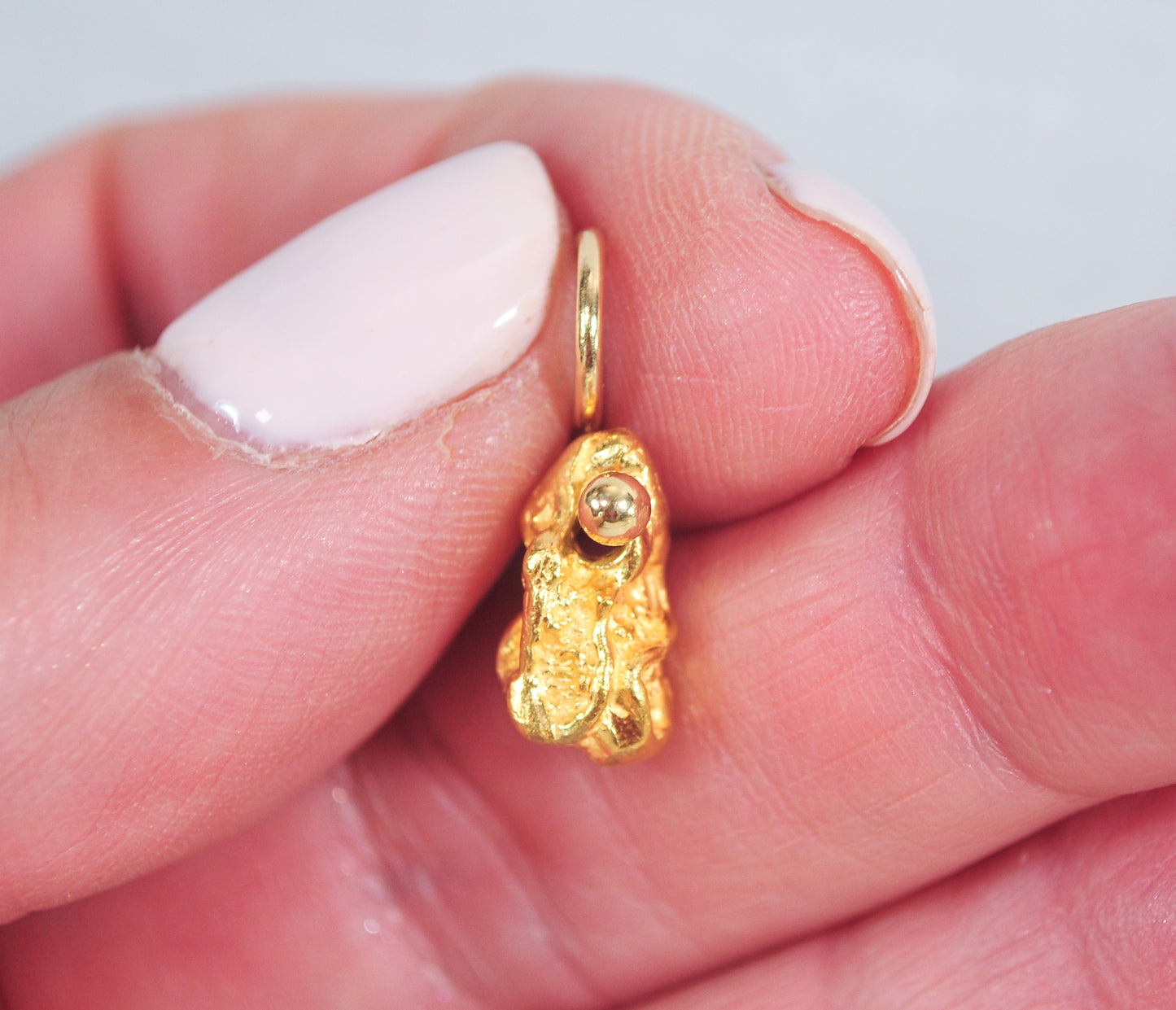 14K Gold Nugget Pendant