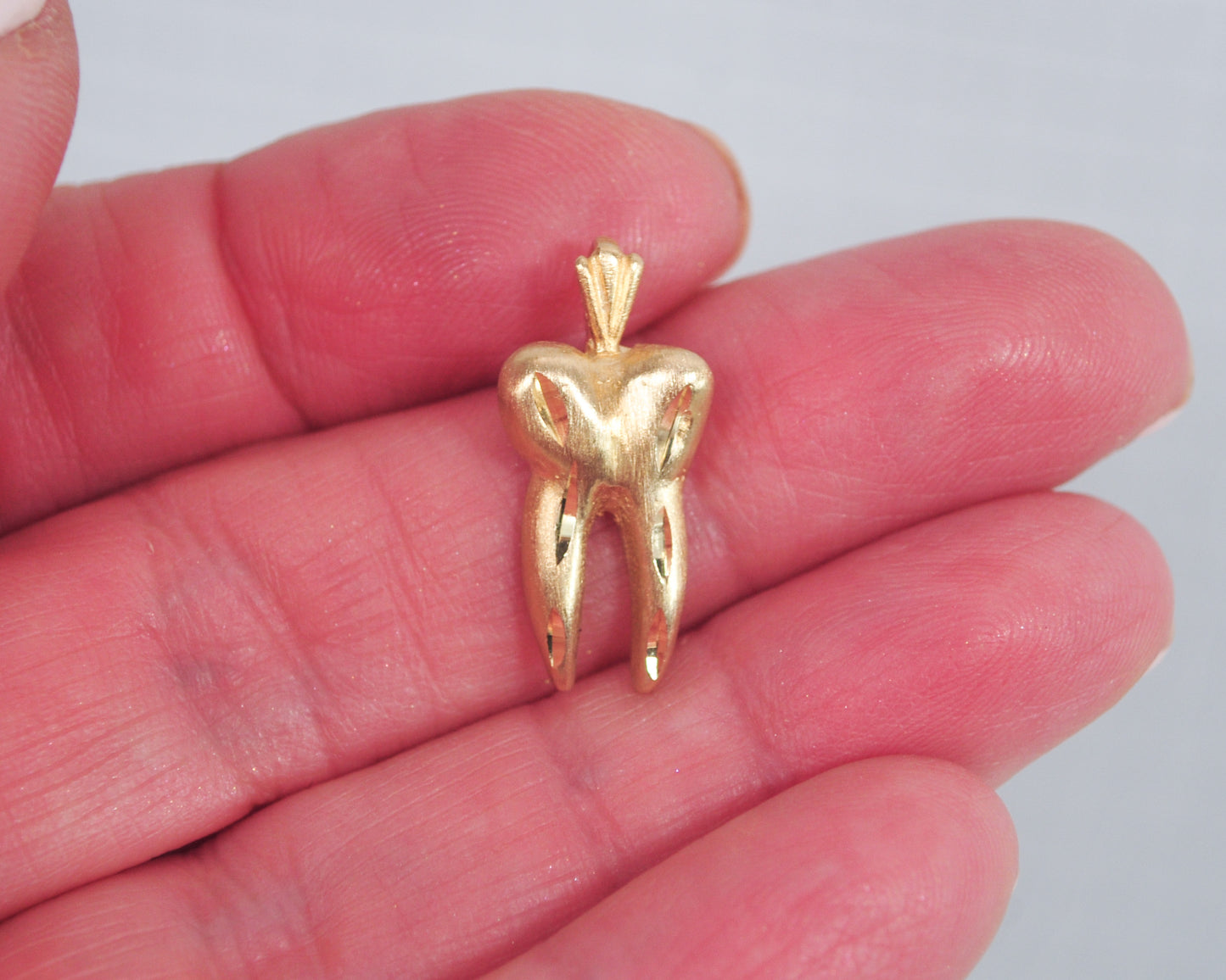 14K Gold Tooth Pendant