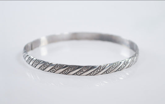 Vintage Sterling Silver Bangle Bracelet