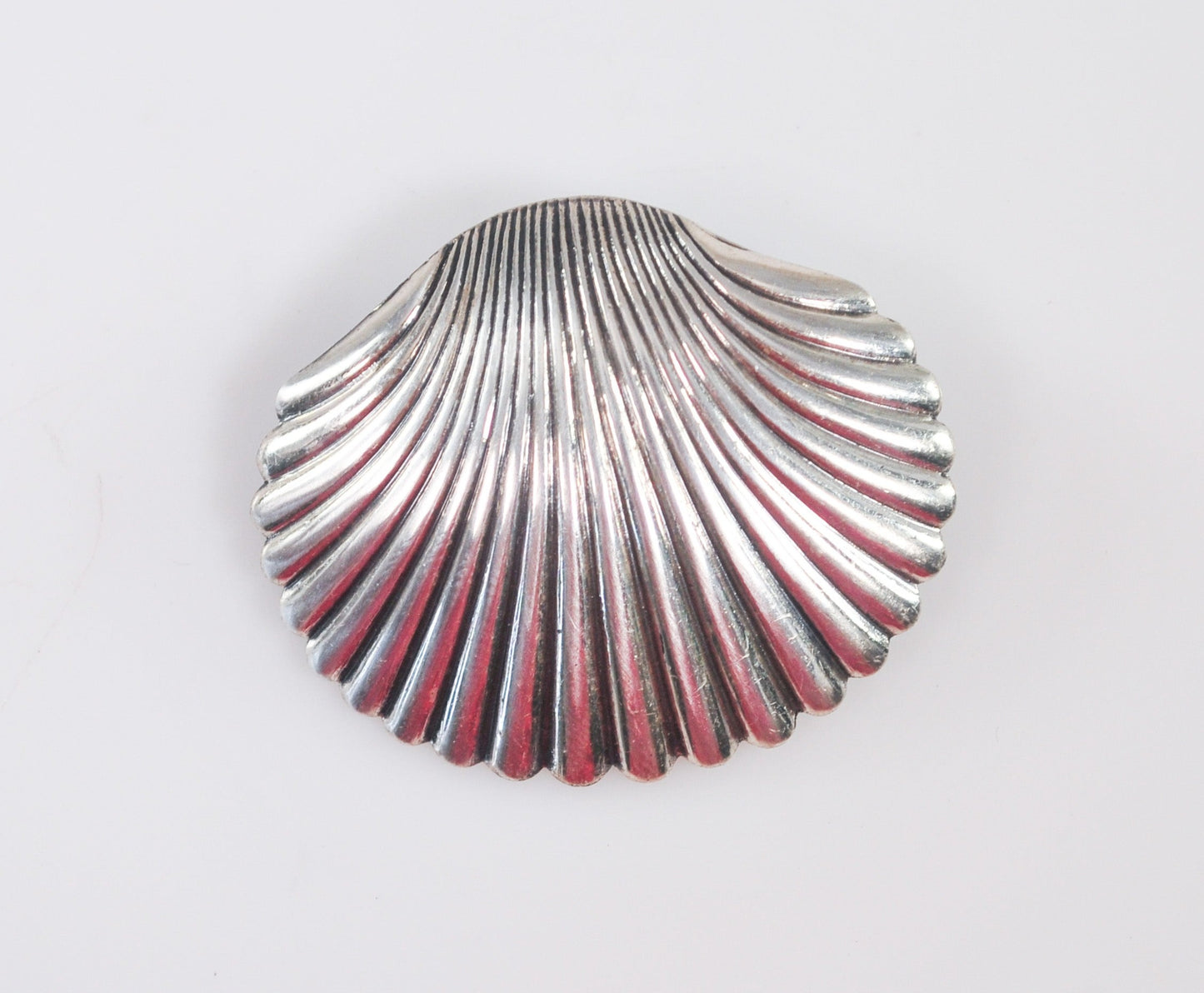 Vintage Beau Sterling Seashell Brooch