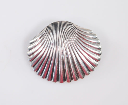 Vintage Beau Sterling Seashell Brooch