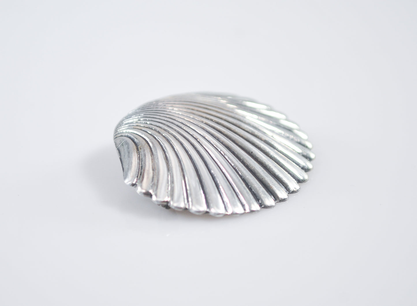 Vintage Beau Sterling Seashell Brooch