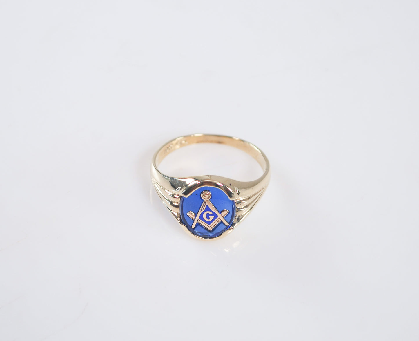 Vintage 10K Gold Masonic Ring