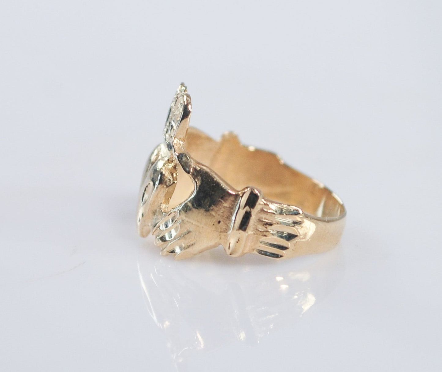 14K Gold Claddagh Ring