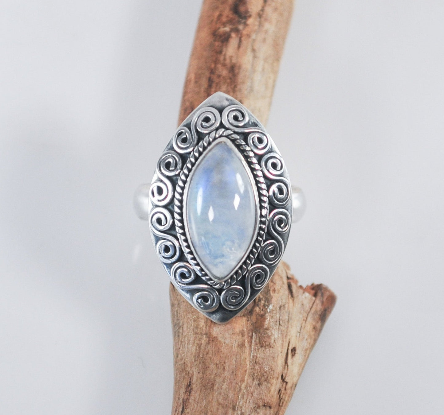 Doug Paulus Sterling Silver Moonstone Ring