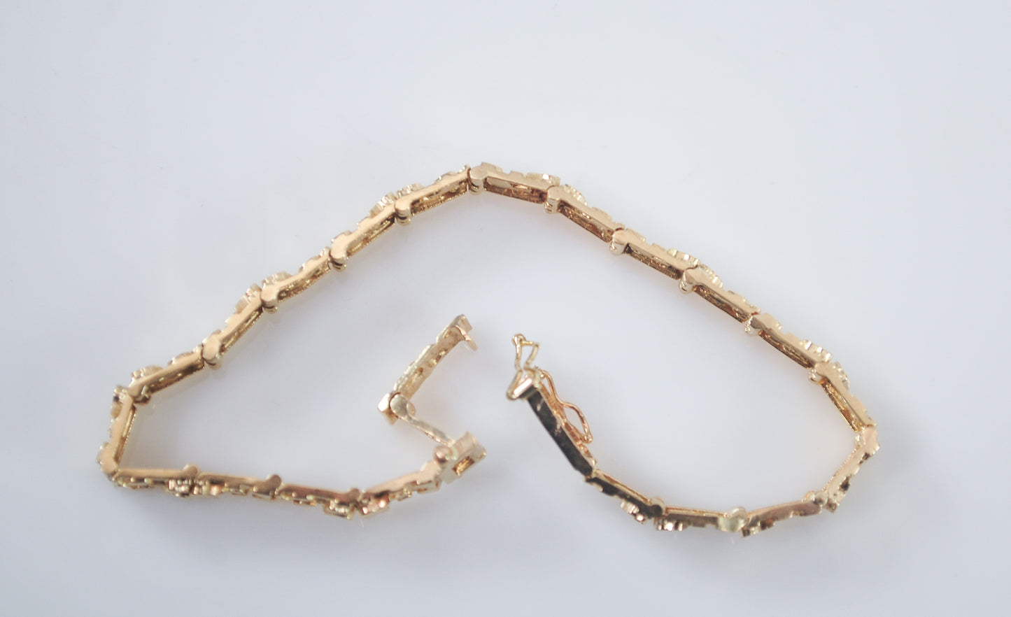 14K Gold Nugget Bracelet