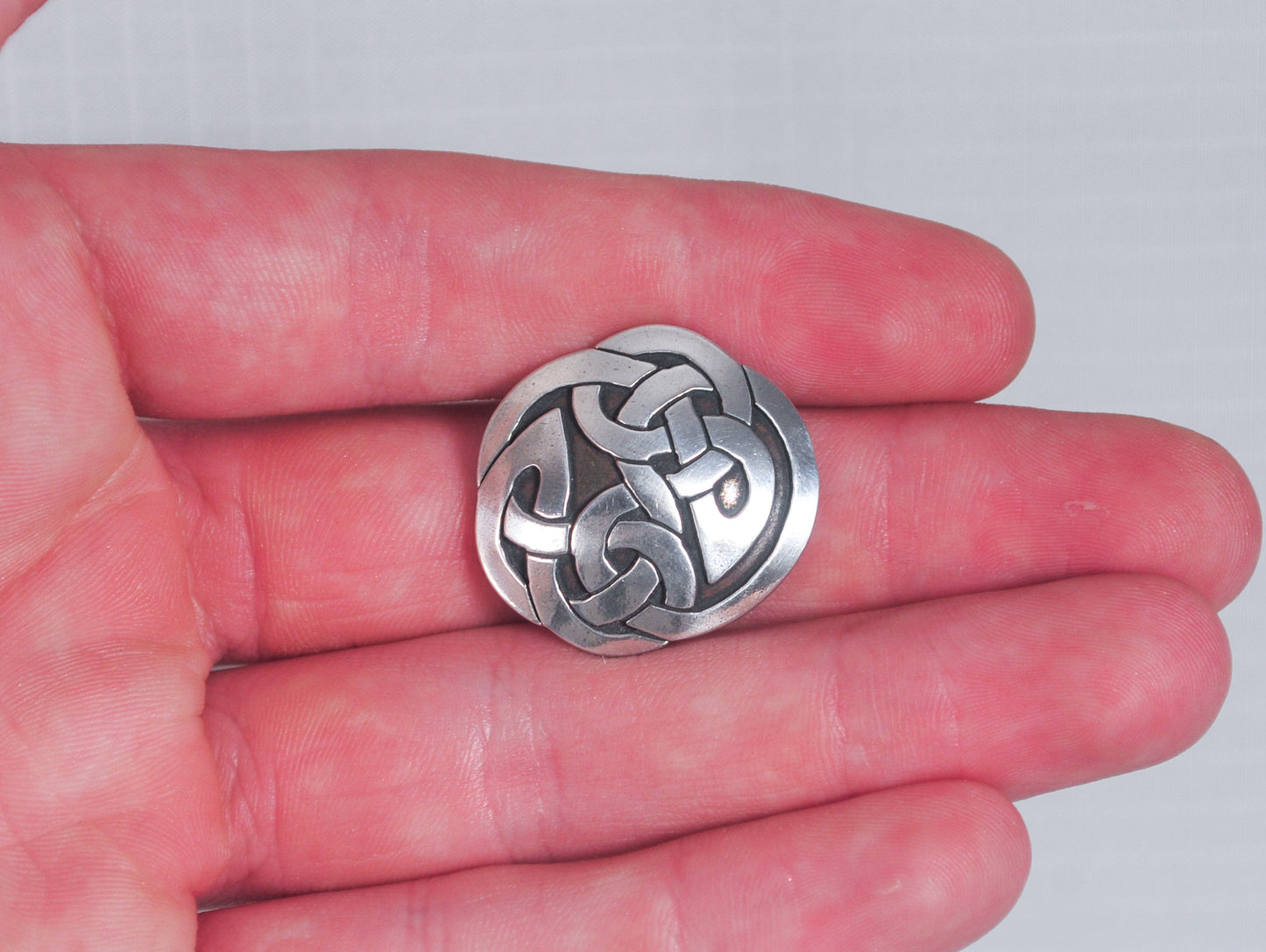 Sterling Silver Celtic Knot Medallion Pendant