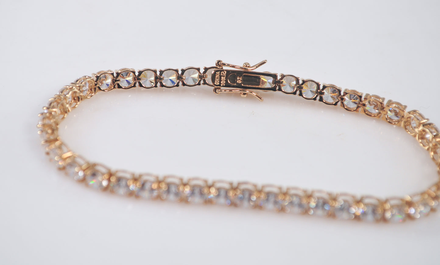 10K Gold CZ Tennis Bracelet