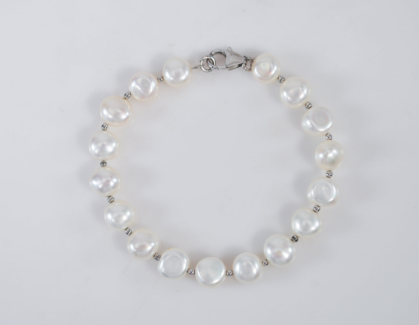 Sterling Silver Pearl Bracelet