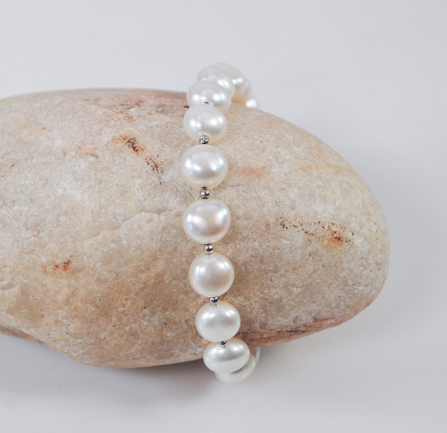 Sterling Silver Pearl Bracelet