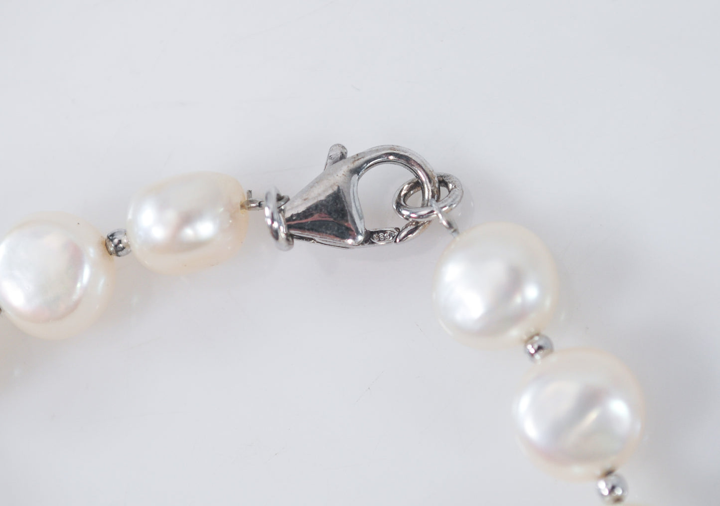 Sterling Silver Pearl Bracelet