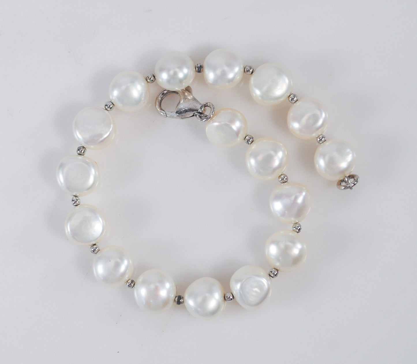 Sterling Silver Pearl Bracelet