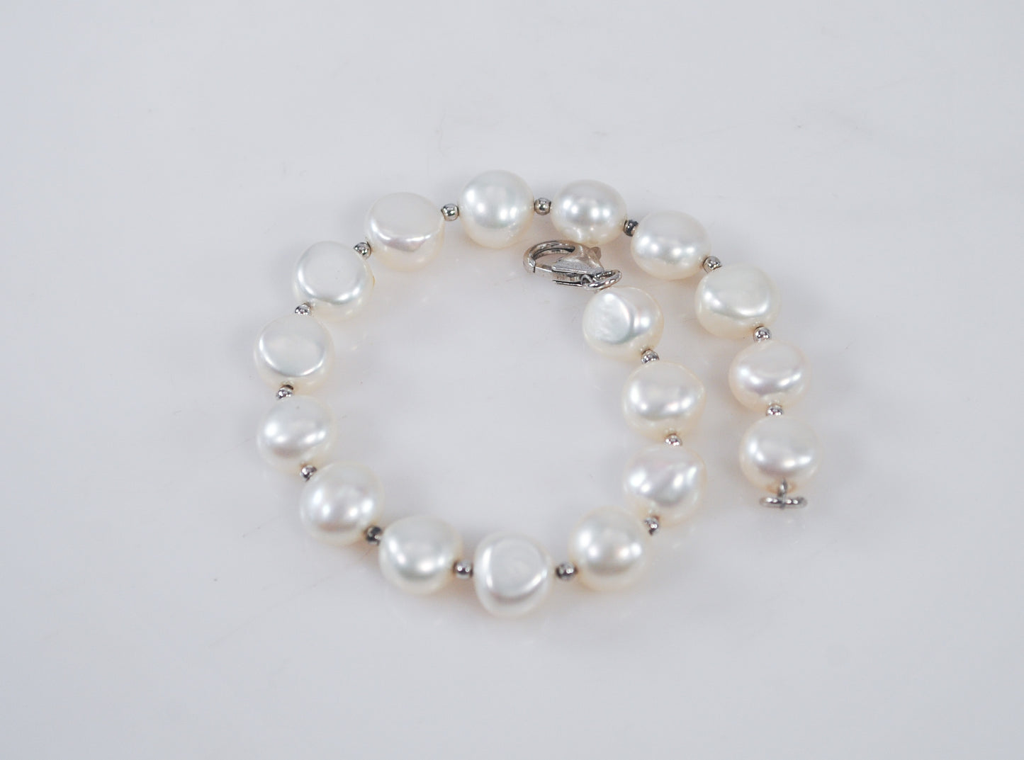 Sterling Silver Pearl Bracelet