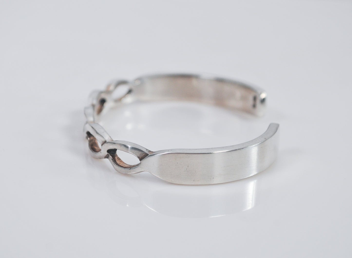 Sterling Silver Open Knot Cuff Bracelet