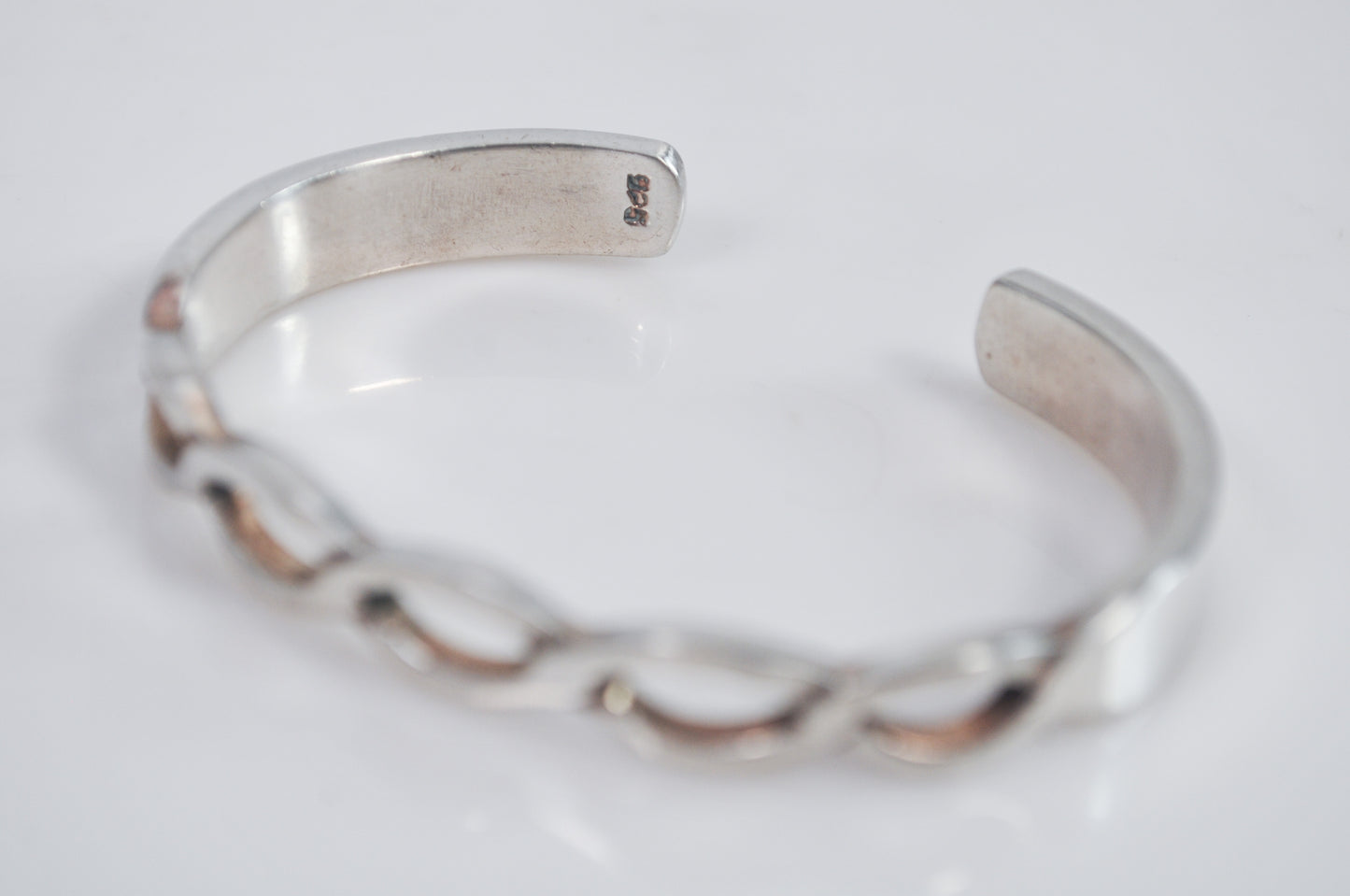 Sterling Silver Open Knot Cuff Bracelet