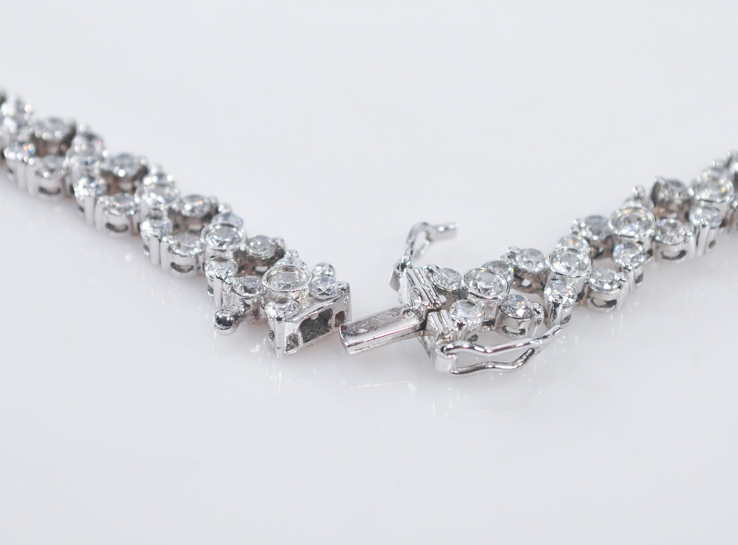 Sterling Silver CZ Tennis Necklace