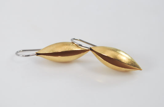 Designer 18K Gold Cocoon Earrings