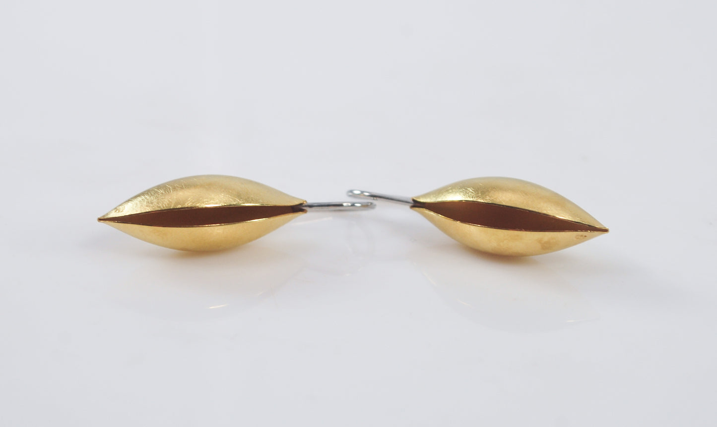 Designer 18K Gold Cocoon Earrings