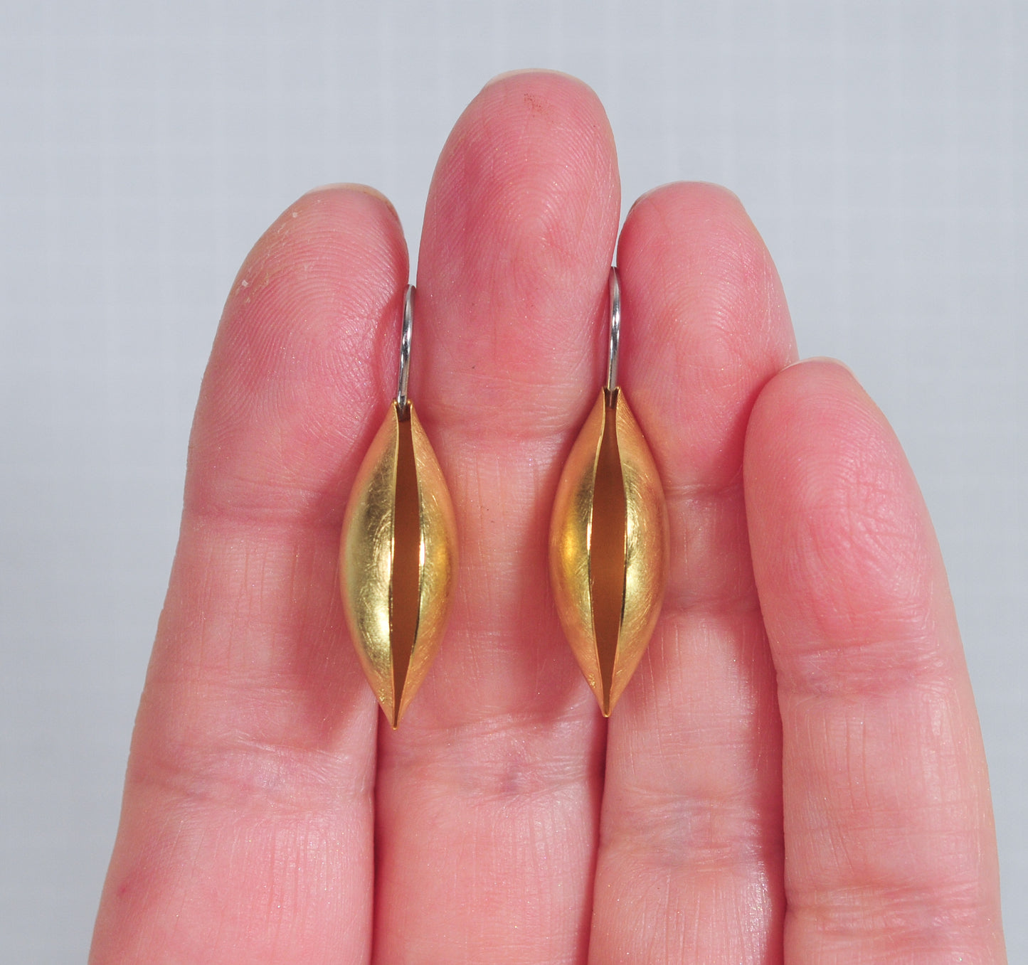 Designer 18K Gold Cocoon Earrings