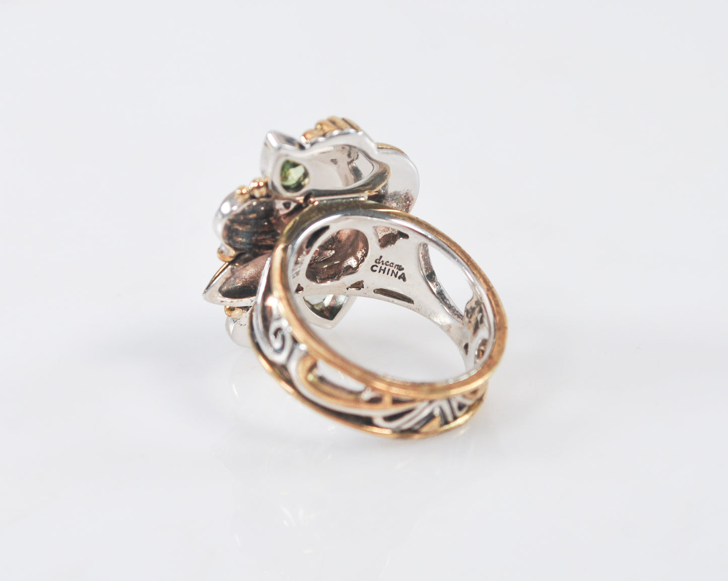 Chunky Dream 925 Bronze Multi-Stone Ring